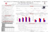 The Source of Enhanced Cognitive Control in Bilinguals: Evidence From Bimodal-Bilinguals Gigi Luk 1, Jennie Pyers 2, Karen Emmorey 3 & Ellen Bialystok.