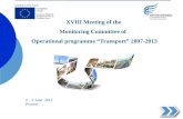 ХVIII Meeting of the Monitoring Committee of Operational programme “Transport” 2007-2013. 2 – 3 June 2015 Pravets.