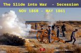 The Slide into War - Secession NOV 1860 - MAY 1861.