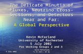 Kevin McFarland, “  and , oh my” 1 5 July 2002 The Delicate Minutia of Fluxes, Neutrino Cross-Sections, and Detectors Near and Far: Kevin McFarland.