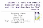 1 SWARMS: A Tool for Domain Exploration in Semantic Web and its Application in FOAF Domain Bangyong Liang, Jie Tang, Juanzi Li, Kehong Wang Dept. of Computer.