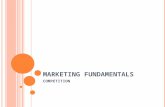 MARKETING FUNDAMENTALS COMPETITION. LEARNING GOALS I will be able to explain how marketing (e.g., branding, promotion, packaging, online sales) affects.