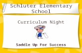 Schluter Elementary School Curriculum Night Saddle Up For Success.