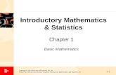 1-1 Copyright  2010 McGraw-Hill Australia Pty Ltd PowerPoint slides to accompany Croucher, Introductory Mathematics and Statistics, 5e Chapter 1 Basic.