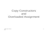 CMSC 202, Version 3/02 1 Copy Constructors and Overloaded Assignment.