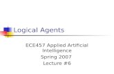 Logical Agents ECE457 Applied Artificial Intelligence Spring 2007 Lecture #6.