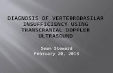 Sean Steward February 20, 2013.  Vertebrobasilar Insufficiency  Signs and Symptoms  Risk Factors  Tests  Transcranial Doppler Ultrasound  Case Study.