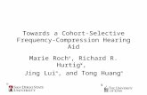 Towards a Cohort-Selective Frequency- Compression Hearing Aid Marie Roch ¤, Richard R. Hurtig ¥, Jing Lui ¤, and Tong Huang ¤ ¥ ¤