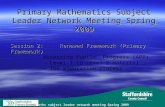 Maths subject leader network meeting Spring 2009 Session 2:Renewed Framework (Primary Framework) Assessing Pupils’ Progress (APP) - Level 1 to Level 2.