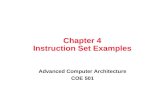 Chapter 4 Instruction Set Examples Advanced Computer Architecture COE 501.