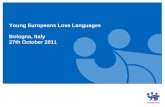Young Europeans Love Languages Bologna, Italy 27th October 2011.