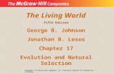 The Living World Fifth Edition George B. Johnson Jonathan B. Losos Chapter 17 Evolution and Natural Selection Copyright © The McGraw-Hill Companies, Inc.