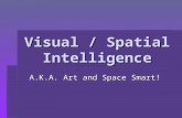 Visual / Spatial Intelligence A.K.A. Art and Space Smart!
