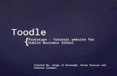 { Toodle Prototype - Tutorial website for Dublin Business School Created By: Junga Ji Kavanagh, Artur Turczyn and Valerie Coleman.
