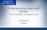 Programming Logic and Design Fourth Edition, Comprehensive Chapter 8 Arrays.
