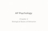 AP Psychology Chapter 2 Biological Bases of Behavior.