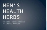 MEN’S HEALTH HERBS ITP 1600 ~ HERBAL MEDICINE DR. JESSICA ANDERSON.