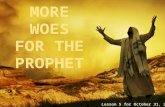 Lesson 5 for October 31, 2015. Message against the priests and the prophets (Jeremiah 23:14-15; 5:26-31)Reaction of the priests: Whipping Jeremiah and.