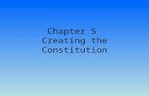 Chapter 5 Creating the Constitution Objectives Explain England’s government influenced the Set-up of the United States government List the powers and.
