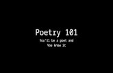 Poetry 101 You’ll be a poet and You know it. Types of Poetry There are three major types of poetry: Narrative Dramatic Lyric.
