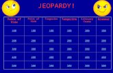 JEOPARDY! Point of View Tangerine Literary Terms Grammar 100 200 300 400 500.