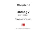 Chapter 6 Biology Sixth Edition Raven/Johnson (c) The McGraw-Hill Companies, Inc.