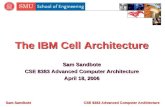Sam Sandbote CSE 8383 Advanced Computer Architecture The IBM Cell Architecture Sam Sandbote CSE 8383 Advanced Computer Architecture April 18, 2006.