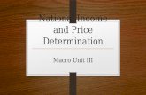 National Income and Price Determination Macro Unit III.