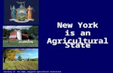 New York is an Agricultural State Courtesy of the USDA, National Agricultural Statistical Service, New York Field Office.
