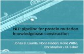 NLP pipeline for protein mutation knowledgebase construction Jonas B. Laurila, Nona Naderi, René Witte, Christopher J.O. Baker.