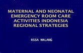 RSSA MALANG.  Despite significant progress in recent years, maternal and Neonatal mortality rates in Indonesia remain unacceptably high.