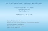 NOAA’s Office of Climate Observation Presented to the JTA XXIII Angra Dos Reis Rio De Janeiro October 27 - 29, 2003 Sidney W. Thurston, Ph.D. National.