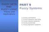 PART 9 Fuzzy Systems 1. Fuzzy controllers 2. Fuzzy systems and NNs 3. Fuzzy neural networks 4. Fuzzy Automata 5. Fuzzy dynamic systems FUZZY SETS AND FUZZY.