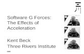 Software G Forces: The Effects of Acceleration Kent Beck Three Rivers Institute.