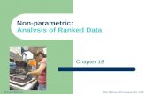 ©The McGraw-Hill Companies, Inc. 2008McGraw-Hill/Irwin Non-parametric: Analysis of Ranked Data Chapter 18.