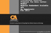 Preliminary Solution Proposal For Data Center-Mumbai Modular Redundant Scalable UPS By Gamatronic Feb 2013.