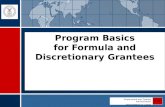 Employment and Training Administration DEPARTMENT OF LABOR ETA Program Basics for Formula and Discretionary Grantees.