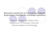 Boundary Detection in Tokenizing Network Application Payload for Anomaly Detection Rachna Vargiya and Philip Chan Department of Computer Sciences Florida.