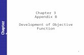 1 Chapter 3 Appendix B Development of Objective Function.
