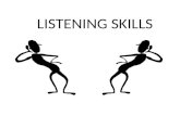 LISTENING SKILLS. A. Defining Listening 1. Hearing vs. listening - Hearing is a physical process in which sound waves enter the ear, but listening is.