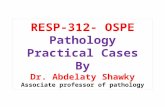 RESP-312- OSPE Pathology Practical Cases By Dr. Abdelaty Shawky Associate professor of pathology.