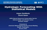 Hydrologic Forecasting With Statistical Models Angus Goodbody David Garen USDA Natural Resources Conservation Service National Water and Climate Center.