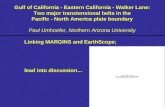 Gulf of California - Eastern California - Walker Lane: Two major transtensional belts in the Pacific - North America plate boundary Paul Umhoefer, Northern.