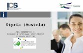 1 Styria (Austria) AER COMMITTEE 1 ECONOMY & REGIONAL DEVELOPMENT PLENARY MEETING.