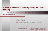 A New Chinese Countryside in the Making? A New Chinese Countryside in the Making? Diverse, Gigantic, Hi-growth, Needy, and Unpretentious Jim Cook China-phile.