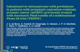 1 On behalf of the TROPIC Investigators TROPIC was sponsored by Sanofi-Aventis Cabazitaxel or mitoxantrone with prednisone in patients with metastatic.