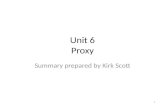Unit 6 Proxy Summary prepared by Kirk Scott 1. Design Patterns in Java Chapter 11 Proxy Summary prepared by Kirk Scott 2.