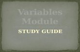 STUDY GUIDE. An experiment in which one and only one variable is changed at a time.