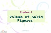 CONFIDENTIAL 1 Algebra 1 Volume of Solid Figures.