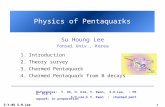 S-Y-05 S.H.Lee 1 1.Introduction 2.Theory survey 3.Charmed Pentaquark 4.Charmed Pentaquark from B decays Physics of Pentaquarks Su Houng Lee Yonsei Univ.,